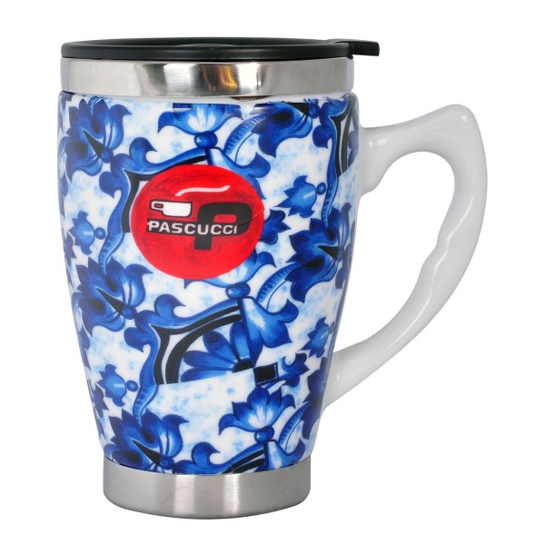 Andoutdoor AND333 İçi Çelik Dışı Desenli Seramik Kupa Mug