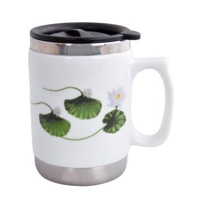 Andoutdoor AND30HP İçi Çelik Dışı Desenli Seramik Kupa Mug-Andoutdoor