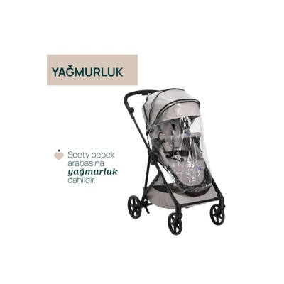 Chicco Seety Çift Yönlü Bebek Arabası - Florence Beige-Chicco Chicco Seety Çift Yönlü Bebek Arabası - Florence Beige-Chicco