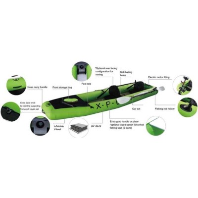 Aqua Marina X.P.L.R.Multifunction Kayak Air Deck+T-18 Motor-Aqua Marina