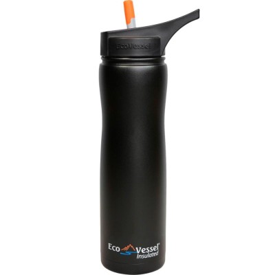 Eco Vessel Aqua Vessel Insulated Filtre Bottle Termos 0.70 Litre-SİYAH-Eco Vessel