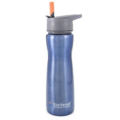 Eco Vessel Aqua Vessel Insulated Filtre Bottle Termos 0.50 Litre-MAVİ-Eco Vessel