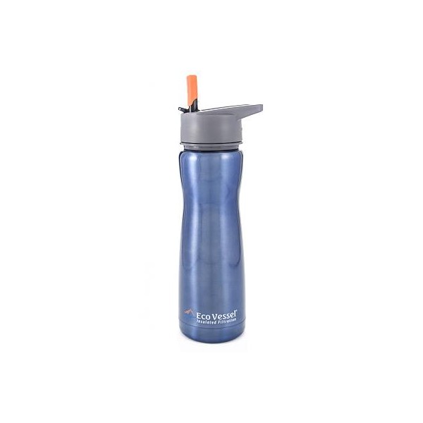 Eco Vessel Aqua Vessel Insulated Filtre Bottle Termos 0.50 Litre-MAVİ