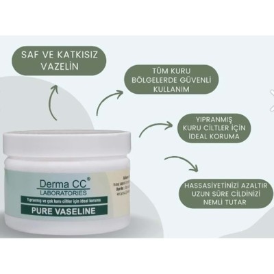 Derma CC Sensitive Pure Katkısız Saf Vazelin 150 ml-Vaseline Derma CC Sensitive Pure Katkısız Saf Vazelin 150 ml-Vaseline