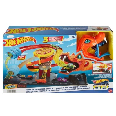 Hot Wheels Pizza Dükkanında Kobra Macerası Oyun Seti HTN81-Hot Wheels Hot Wheels Pizza Dükkanında Kobra Macerası Oyun Seti HTN81-Hot Wheels