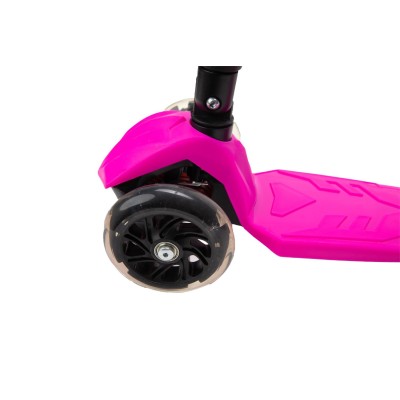 Xslide Işıklı Tekerlekli Scooter-PEMBE-Xslide