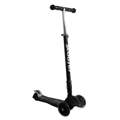 Xslide Işıklı Tekerlekli Scooter-SİYAH-Xslide