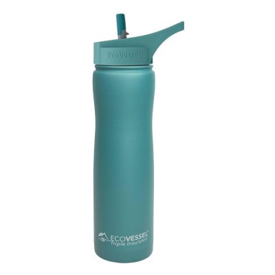 Eco Vessel Summit Insulated Steel Straw Bottle Termos 0.75 Litre-YEŞİL-Eco Vessel