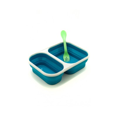 Eco Vessel Smashbox Çift Hazneli Katlanır Tabak-MAVİ-Eco Vessel Eco Vessel Smashbox Çift Hazneli Katlanır Tabak-MAVİ-Eco Vessel