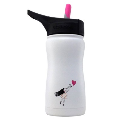 Eco Vessel Frost Kids Insulated Bottle With Straw Termos 0.40 Litre-SİYAH-Eco Vessel Eco Vessel Frost Kids Insulated Bottle With Straw Termos 0.40 Litre-SİYAH-Eco Vessel