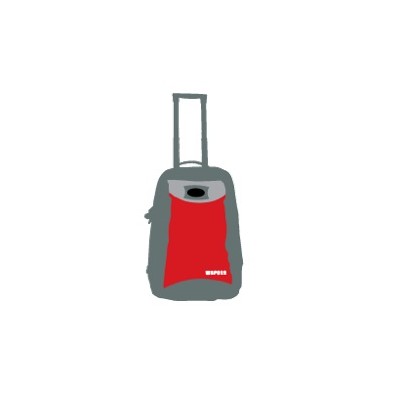 Jr Gear Wheeled Su Geçirmez Küçük Boy Kabin Çanta-KIRMIZI-Jr Gear Jr Gear Wheeled Su Geçirmez Küçük Boy Kabin Çanta-KIRMIZI-Jr Gear