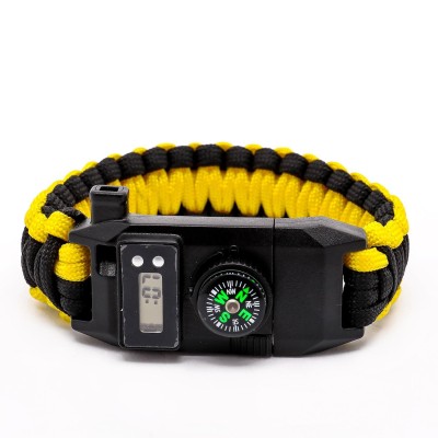 FreeCamp Kata Saat Göstergeli Paracord-SARI-SİYAH-FreeCamp FreeCamp Kata Saat Göstergeli Paracord-SARI-SİYAH-FreeCamp
