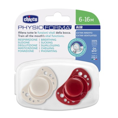 Chicco PhysioForma Air 2'li Silikon Emzik 6-16 Ay-Chicco Chicco PhysioForma Air 2'li Silikon Emzik 6-16 Ay-Chicco