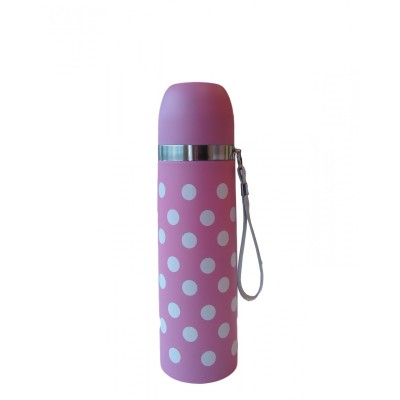 Sema Baby Puantiyeli Bebek Termosu 500 ml - Pembe-Sema Baby Sema Baby Puantiyeli Bebek Termosu 500 ml - Pembe-Sema Baby