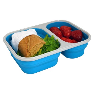 Eco Vessel Smashbox Çift Hazneli Katlanır Tabak-MAVİ-Eco Vessel Eco Vessel Smashbox Çift Hazneli Katlanır Tabak-MAVİ-Eco Vessel