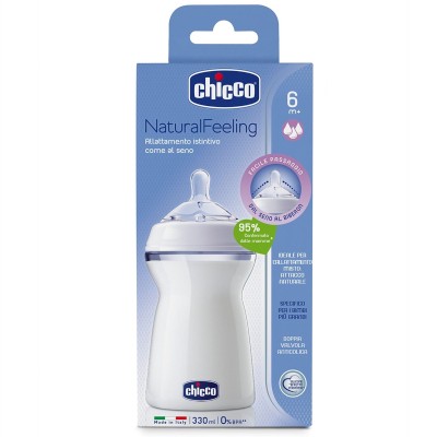 Chicco NaturalFeeling Biberon 6 Ay+ 330 ML-Chicco