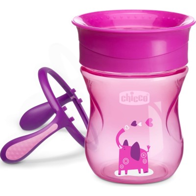 Chicco 360 Derece Dönen Bardak 12 Ay+ Kız-Chicco