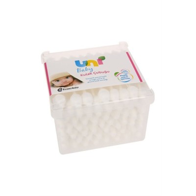 Uni Baby Pamuklu Kulak Çubuğu -Safety Cotton Swabs- 56´li-Uni Baby