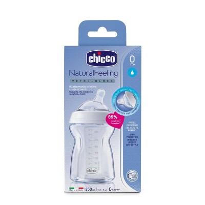 Chicco Natural Feeling Cam Biberon 250 ML 0 Ay+-Chicco