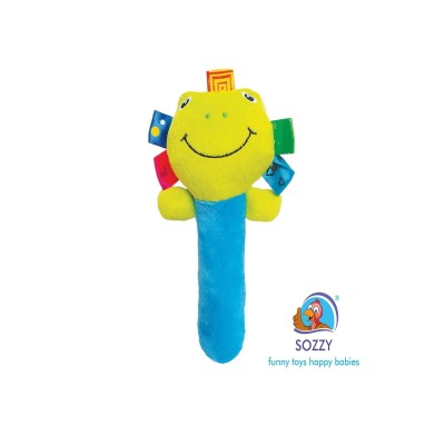 Sozzy Toys Çıngıraklı Sıksık Kurbağa - SZY161-Sozzy