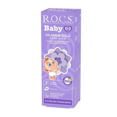 Rocs Baby Ihlamur Özlü 0-3 Yaş Florürsüz Diş Macunu 45 ml-ROCS