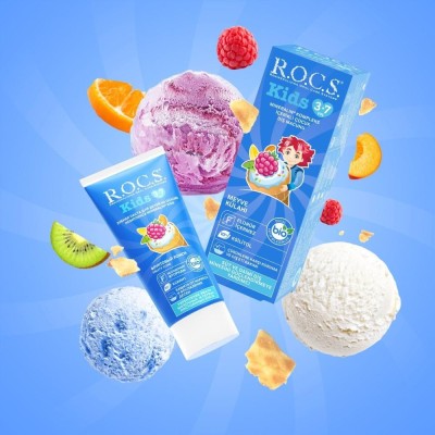 Rocs Kids Meyve Külahı Florürsüz Diş Macunu 45 ml-ROCS