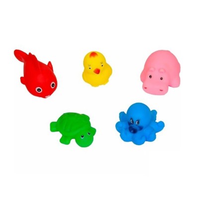 Sozzy Toys Neşeli Banyo Oyuncakları Sevimli Hayvanlar 5'li-Sozzy