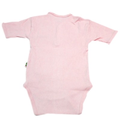 Sema Baby Yarım Kol Kaşkorse Badi (Body) - Pembe 0-6 Ay-Sema Baby