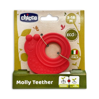 Chicco Molly Diş Kaşıyıcı 3-18 Ay - Kırmızı-Chicco