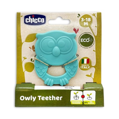 Chicco Owly Diş Kaşıyıcı 3-18 Ay - Mavi-Chicco