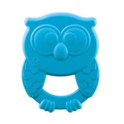 Chicco Owly Diş Kaşıyıcı 3-18 Ay - Mavi-Chicco