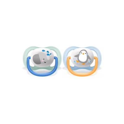 Philips Avent Ultra Air Animals 2li Emzik 0-6 Ay - Erkek-Philips Avent