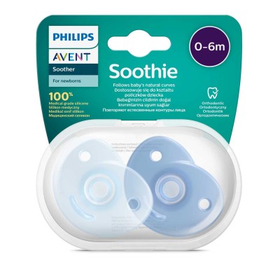 Philips Avent Soothie Ortodontik Saklama Kutulu 2li Emzik 0-6 Ay - Erkek-Philips Avent