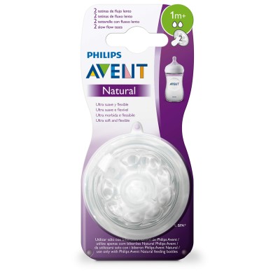 Philips Avent Natural Biberon Emziği +1 Ay 2li-Philips Avent