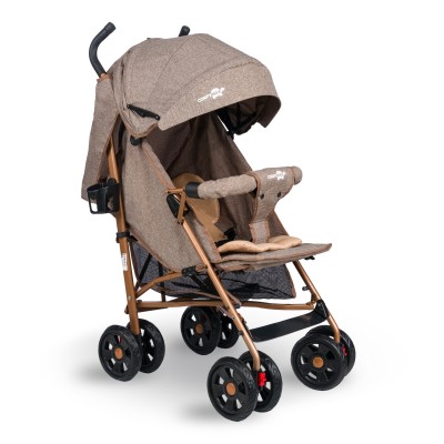 Comfymax Tam Yatar Baston Bebek Arabası – Wood Brown-Comfymax