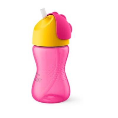 Philips Avent Pipetli Bardak +12 Ay 300 ml - Pembe-Philips Avent