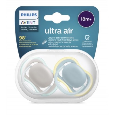 Philips Avent SCF349/01 Ultra Air Emzik 18 Ay+ 2li Erkek-Philips Avent