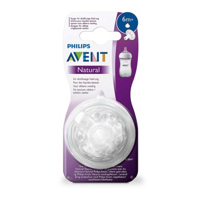 Philips Avent Natural Yoğun Akış Y Kesim +6 Ay 2li Biberon Emziği-Philips Avent