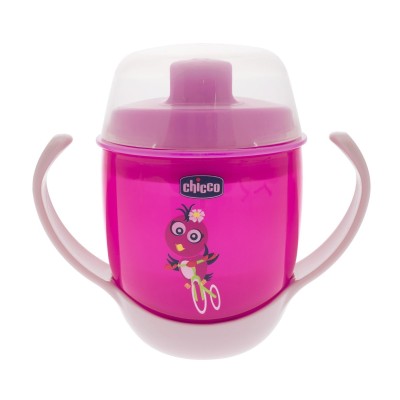 Chicco Bebek Mama Bardağı 180 ml 12+ Ay Pembe-Chicco