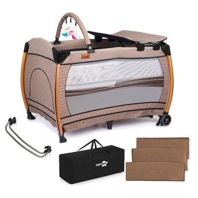 Comfymax Power Park Yatak Oyun Parkı 70x110 - Wood Brown-Comfymax