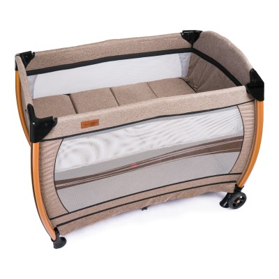 Comfymax Power Park Yatak Oyun Parkı 70x110 - Wood Brown-Comfymax