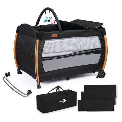 Comfymax Power Park Yatak Oyun Parkı 70x110 - Cosmos Black-Comfymax