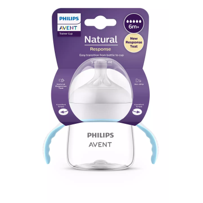 Philips Avent Natural Response Eğitici Bardak 6 Ay+,Tepkili Biberon Emziği SCF263/61-Philips Avent