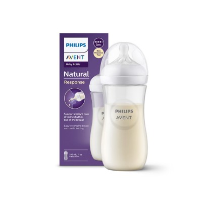 Philips Avent Natural Response PP Biberon 3 Ay+ 330ml SCY906/01-Philips Avent