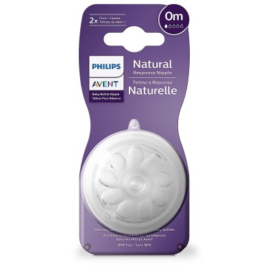 Philips Avent Natural Response 2'li Biberon Emziği, 1 Numara, 0 Ay+-Philips Avent