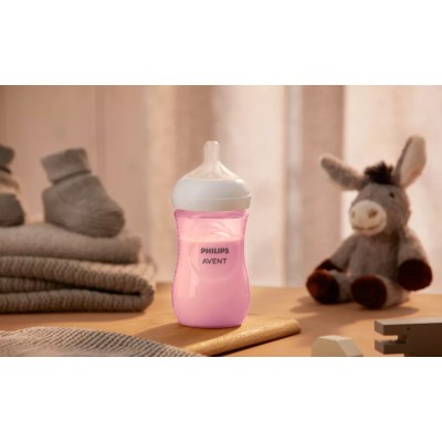 Philips Avent Natural Response PP Pembe Biberon 1+ Ay 260 ml SCY903/11-Philips Avent