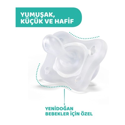 Chicco PhysioForma Mini Soft 2'li Emzik 0-2 Ay Kız-Chicco