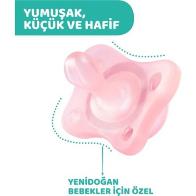 Chicco PhysioForma Mini Soft 2'li Emzik 2-6 Ay Kız-Chicco