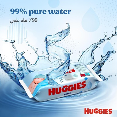 Huggies Pure Yenidoğan Hassas Islak Havlu 72 Yaprak-Huggies