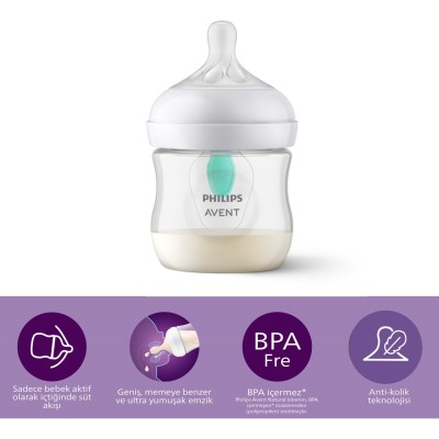 Philips Avent Natural Response Anti-Colic PP Biberon 125 ml +0 ay-Philips Avent